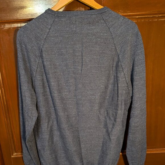 J Crew Rugged/Textured Cotton Sweater - Blue - M slim fit - Picture 3 of 5